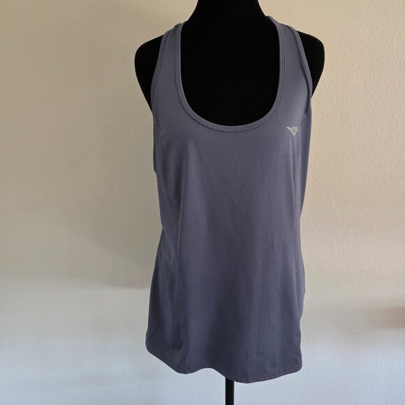 PONY Racer Back Tank Top Size Large Athletic Wear Activewear Workout Gray - Picture 2 of 8